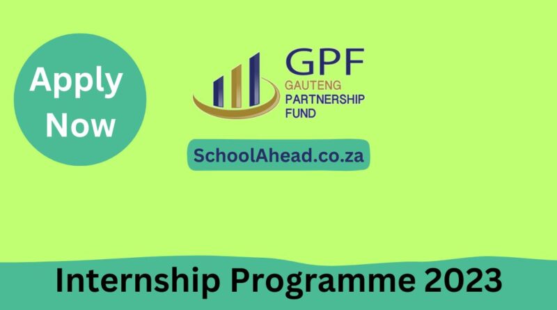 Gauteng Partnership Fund GPF Internships 2023 SchoolAhead   Gauteng Partnership Fund GPF 800x445 