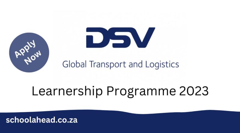 Dsv - Learnerships 2023   2024 - Schoolahead