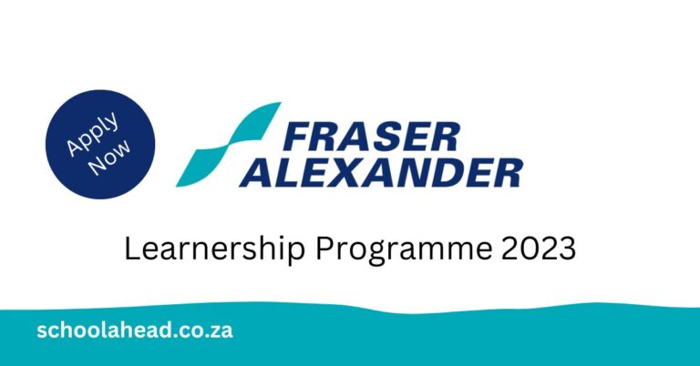 Fraser Alexander Learnership Programme