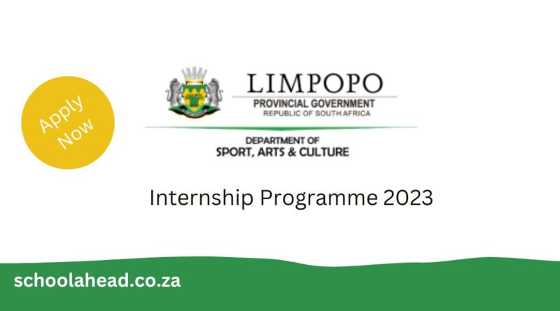 Limpopo Department Of Sport, Arts & Culture - Internships 2023 ...