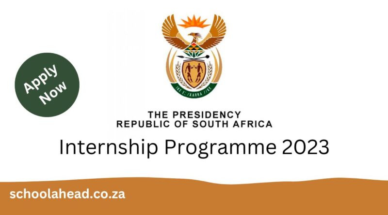 The Presidency of South Africa - Facilities Management Internships 2023 ...