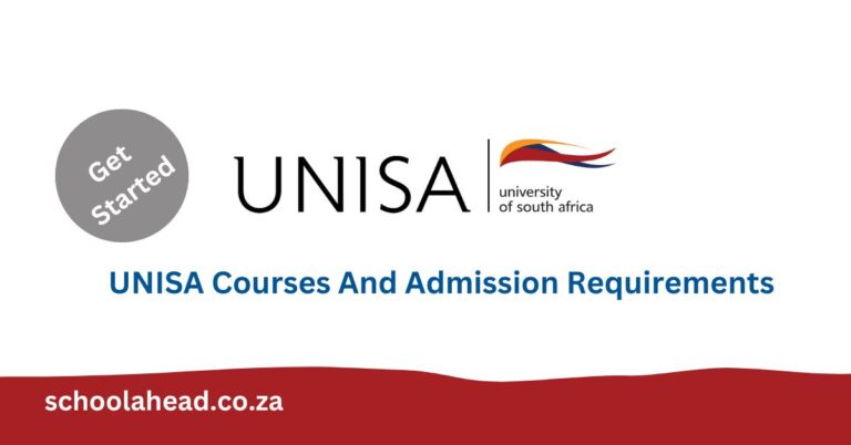 UNISA Courses And Admission Requirements