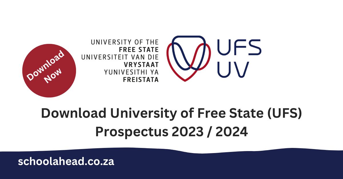 University of Free State, UFS Prospectus 2023 / 2024 Pdf Download