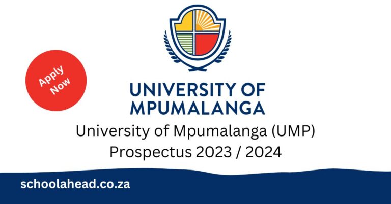 University of Mpumalanga (UMP) Prospectus