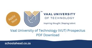 Vaal University of Technology (VUT) Prospectus PDF Download