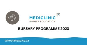 Mediclinic Higher Education Bursary Programme