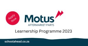 Motus Learnership Programme