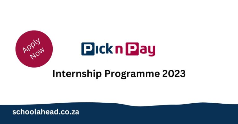 Pick n Pay Internship Programme