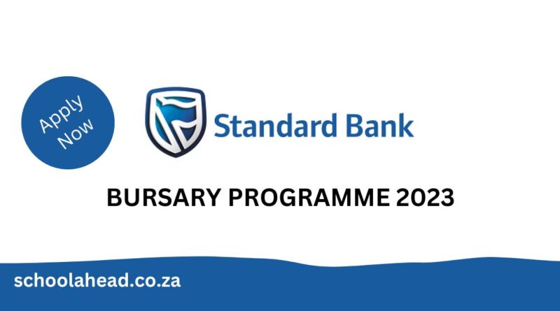 Standard Bank - Bursary 2024 - SchoolAhead