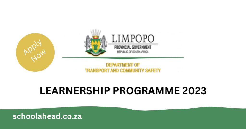 Limpopo Department of Transport Traffic Officers Learnerships 2023 /