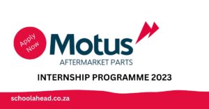 Motus Aftermarket Parts Internship Programme