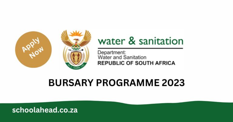 Department of Water and Sanitation Bursary Programme