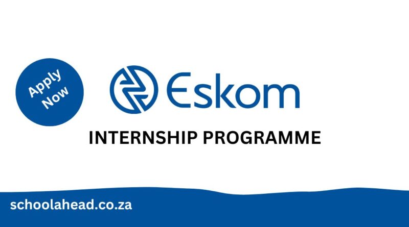 Eskom - YES Internships 2023 / 2024 - SchoolAhead