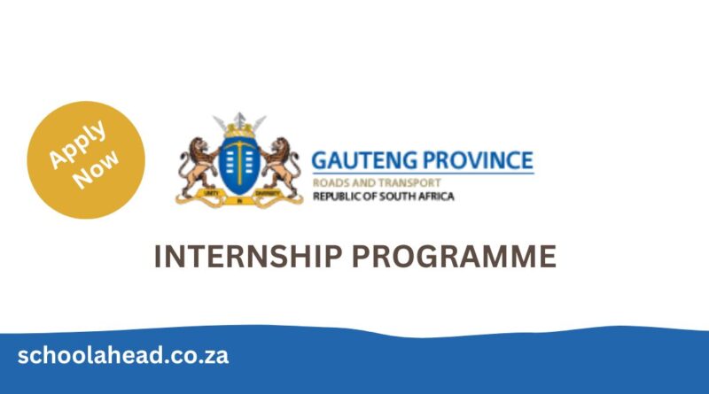 Gauteng Department Of Roads And Transport Internships 2023 2024   Gauteng Department Of Roads And Transport Internship Programme 800x445 