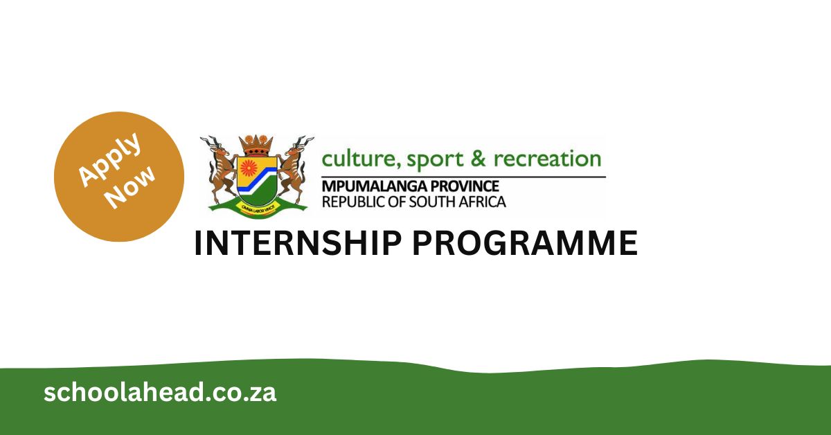 Mpumalanga Dept of Culture, Sports & Recreation Internships 2023 /