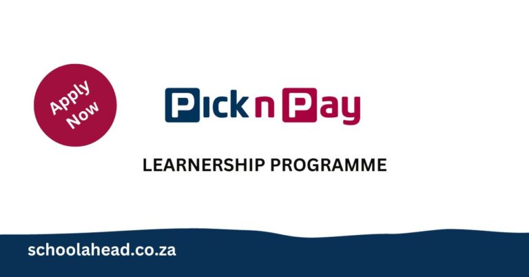 Pick n Pay Learnership Programme