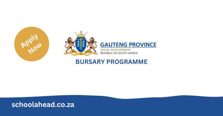 Gauteng Department of Social Development Bursary Programme