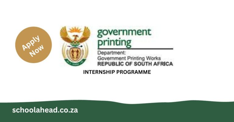 Government Printing Works Internship Programme