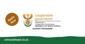 Department of Cooperative Governance Bursary