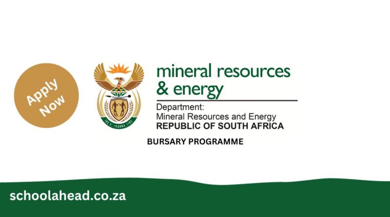 Department of Mineral Resources & Energy (DMRE): Bursaries 2024 ...