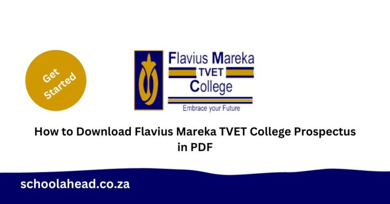 How to Download Flavius Mareka TVET College Prospectus in PDF