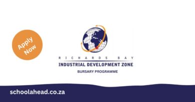 Richards Bay Industrial Development Zone (RBIDZ) Bursary Programme