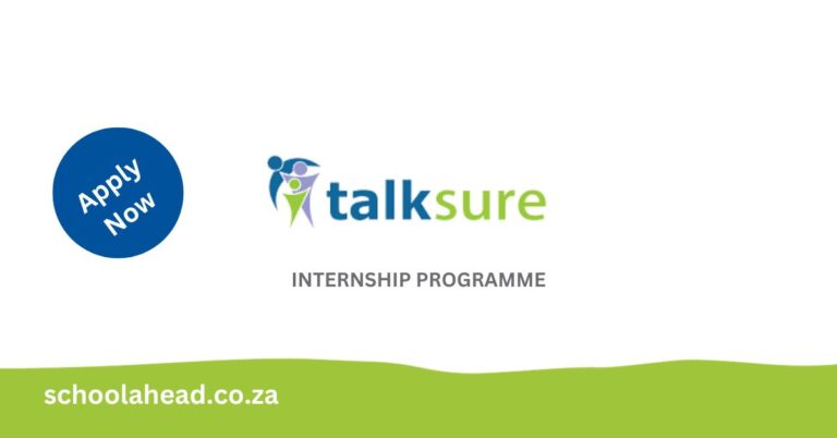 Talksure is looking for enthusiastic and driven graduates to join the company on an exciting internship program. This is a great opportunity to learn, grow and gain relevant industry experience in line with your qualification.