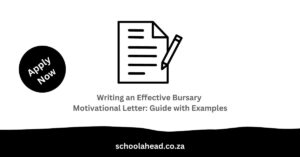 Bursary Motivational Letter