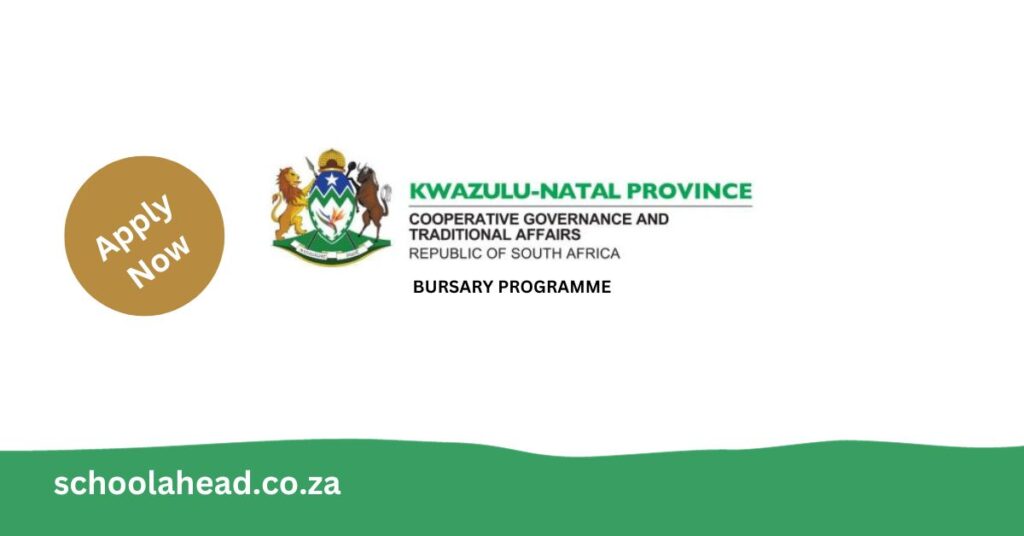 KZN Dept of Cooperative Governance (COGTA): Bursary 2024