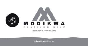 Modikwa Platinum Mine Internship Programme