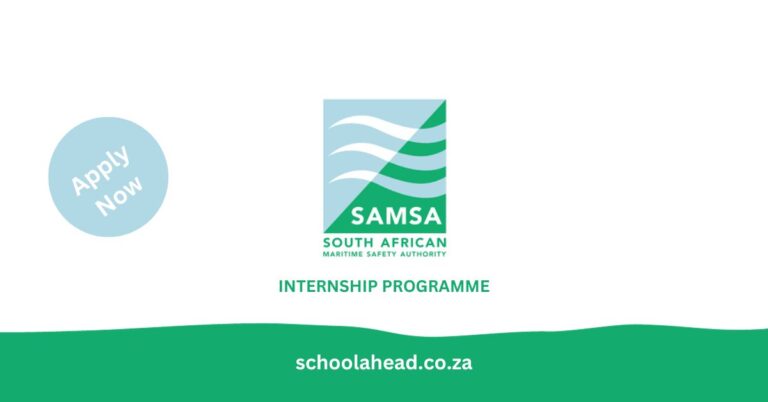 South African Maritime Safety Authority (SAMSA) Internship Programme