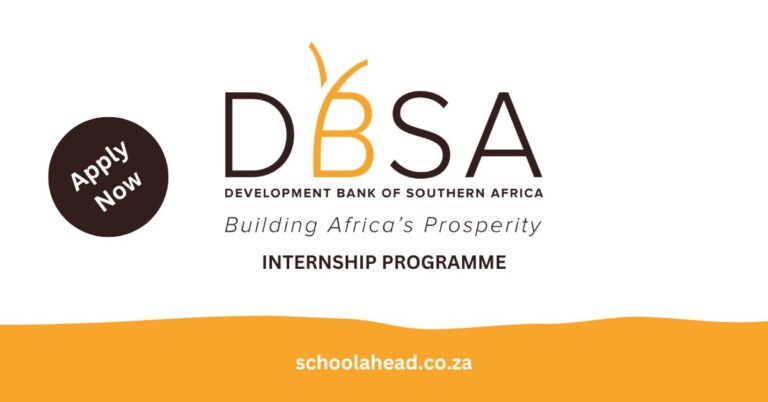 Development Bank of Southern Africa (DBSA) Internship Programme