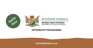 Mpumalanga Provincial Treasury Internship Programme