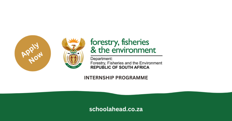 Department of Forestry, Fisheries and the Environment (DFFE) Internship Programme