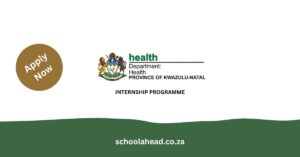 KwaZulu-Natal Department of Health Internship Programme