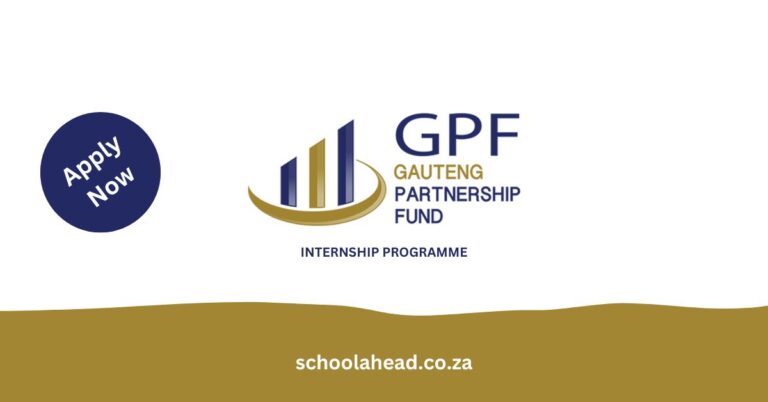 Gauteng Partnership Fund (GPF) Internship Programme