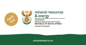 Department of Mineral Resources and Energy (DMRE) Bursary Programme