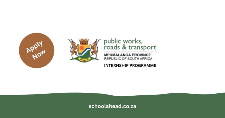 Mpumalanga Department of Public Works Internship Programme